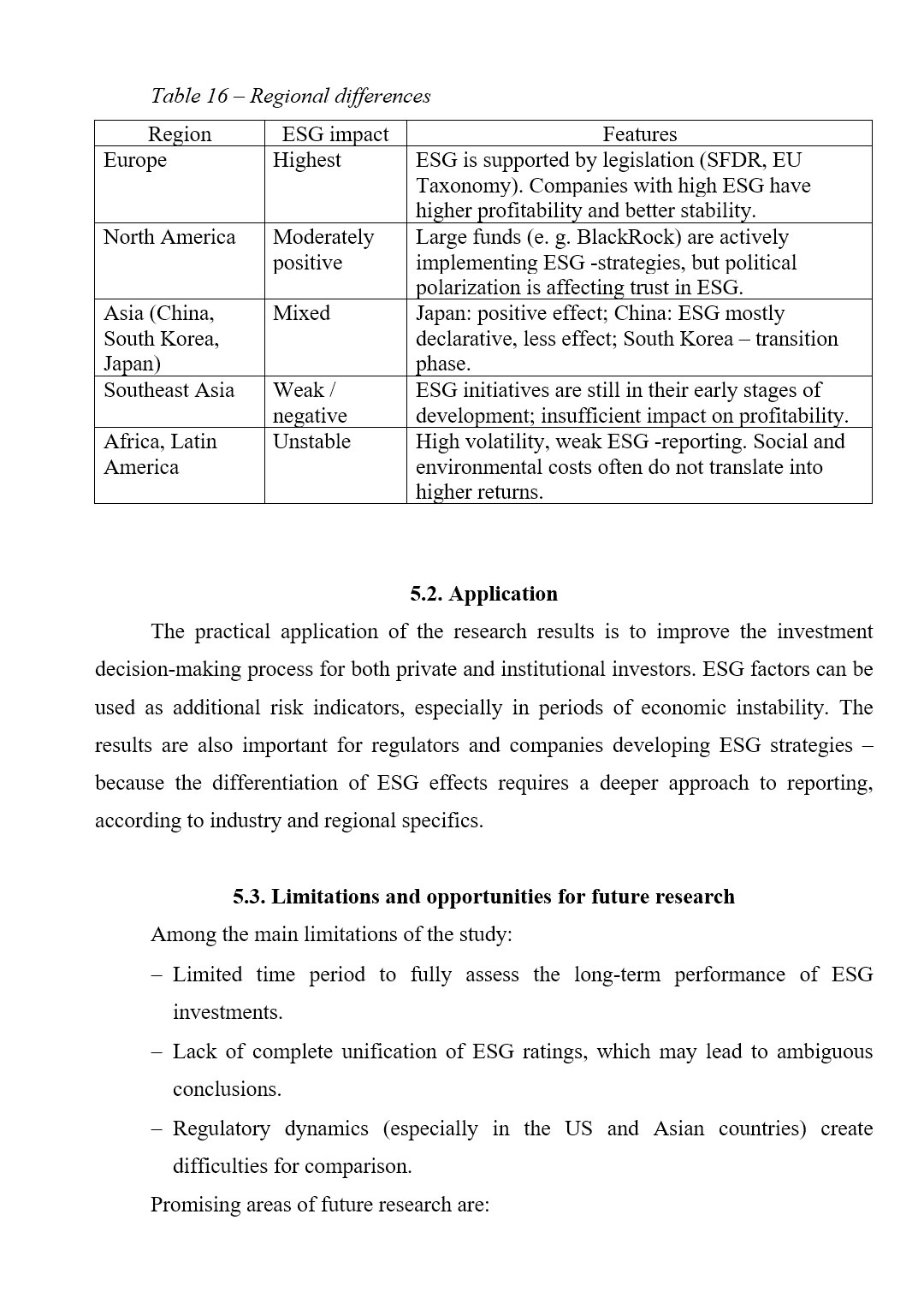 Образец оформления практического значения в англоязычной дипломной работе уровня Bachelor’s / Master’s
