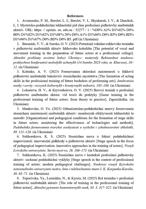 Образец оформления References в стиле APA к научной статье - Страница 1