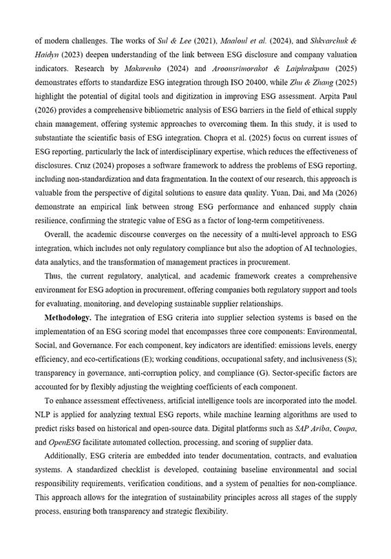 Образец оформления методологии исследования в англоязычной научной статье