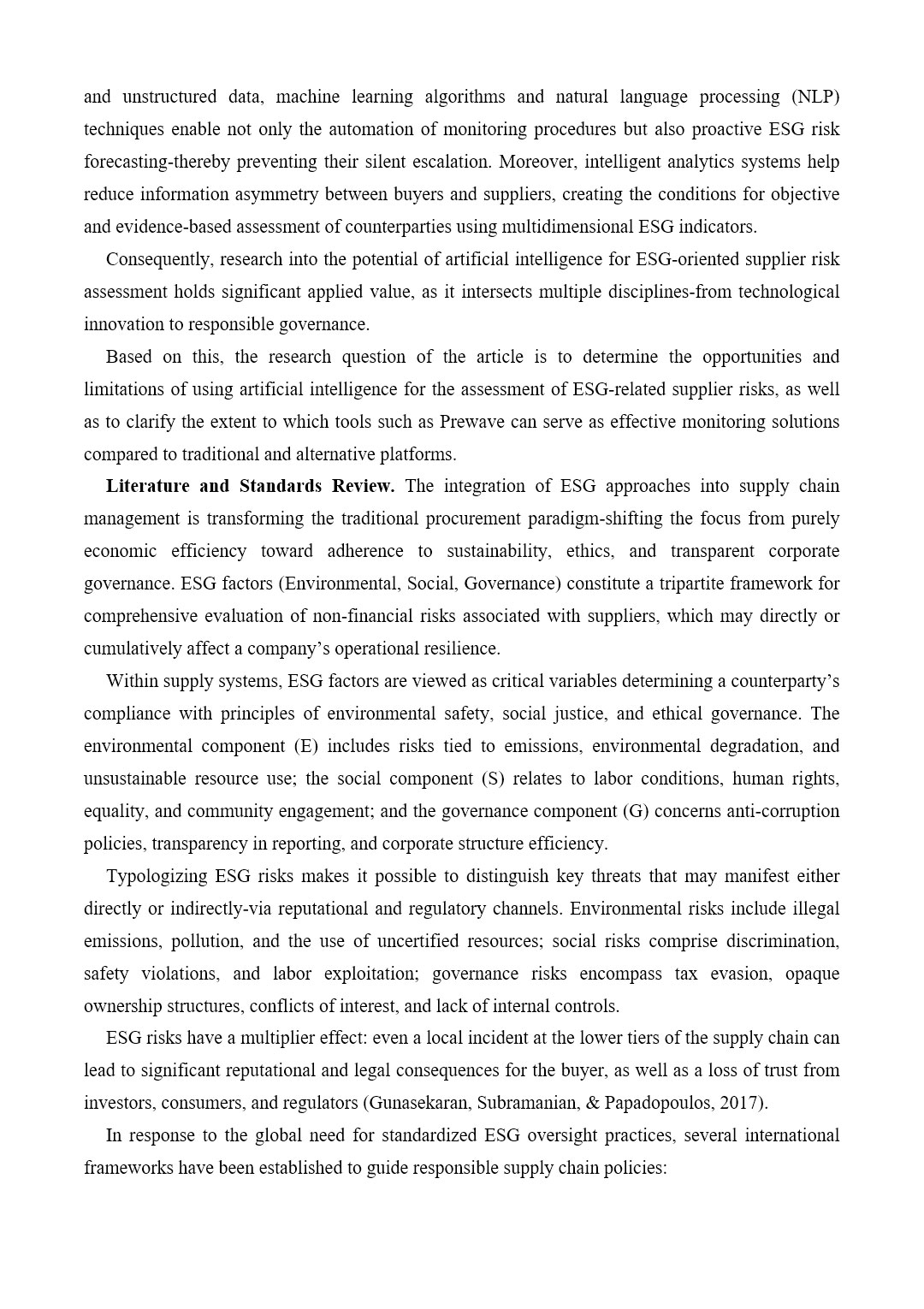 Образец оформления литературного обзора в англоязычных тезисах на конференцию